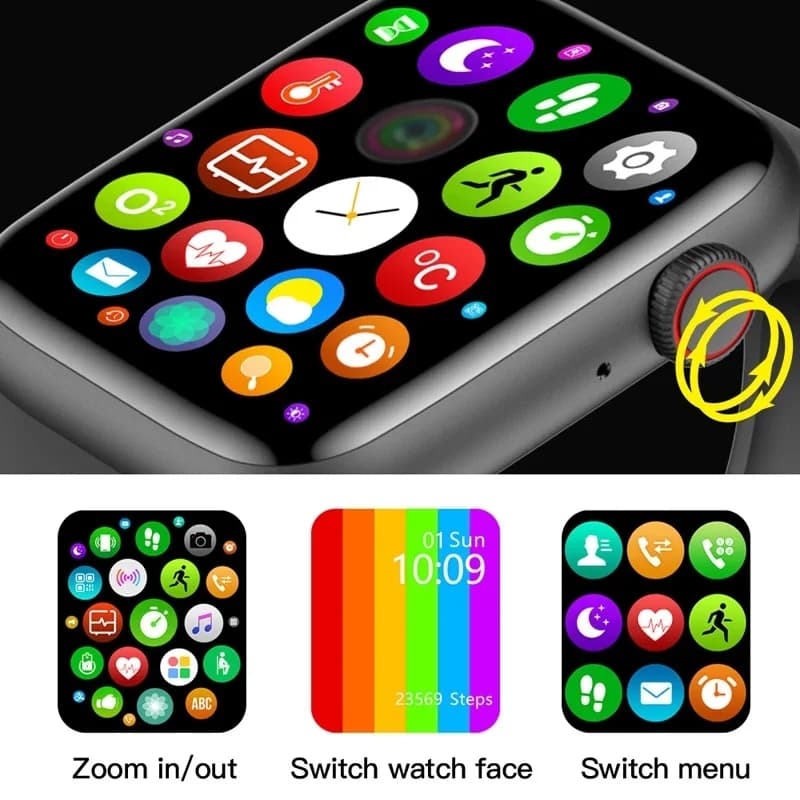 W26 Plus Smart Watch 44mm Size For Apple