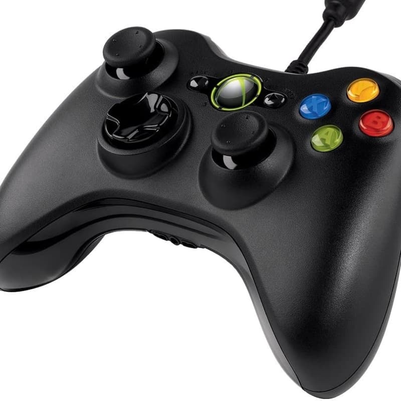 Microsoft Xbox 360 wired controller.