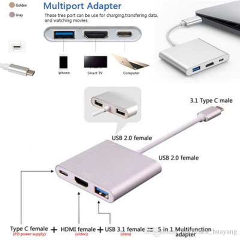 Type C 3.1 To OTG+HDMI+USB3.0 -